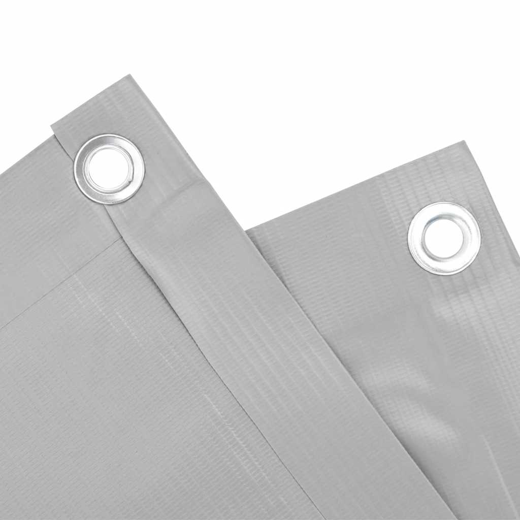 Balkonski zaslon za privatnost sivi 500 x 120 cm PVC