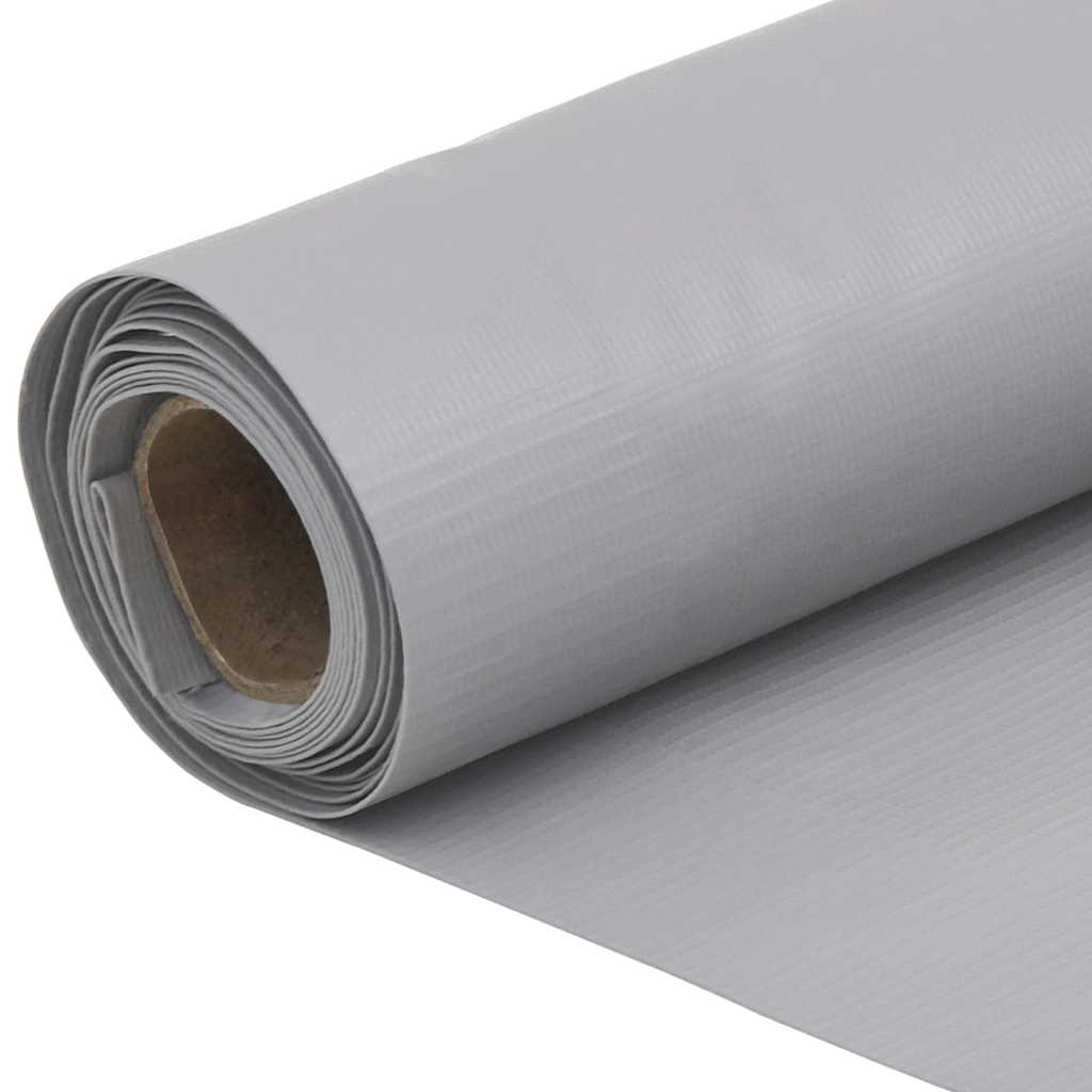 Balkonski zaslon za privatnost sivi 500 x 120 cm PVC