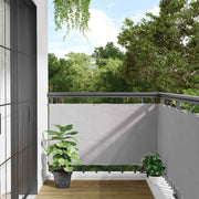 Balkonski zaslon za privatnost sivi 500 x 120 cm PVC