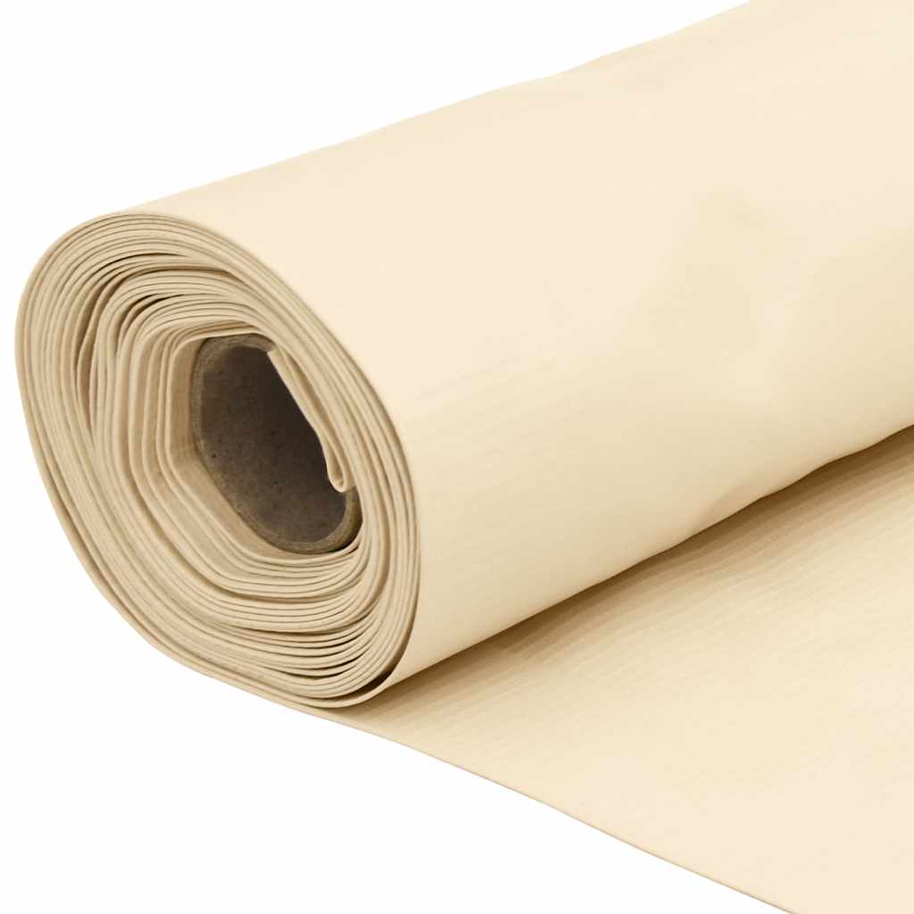 Balkonski zaslon za privatnost krem 400 x 120 cm PVC