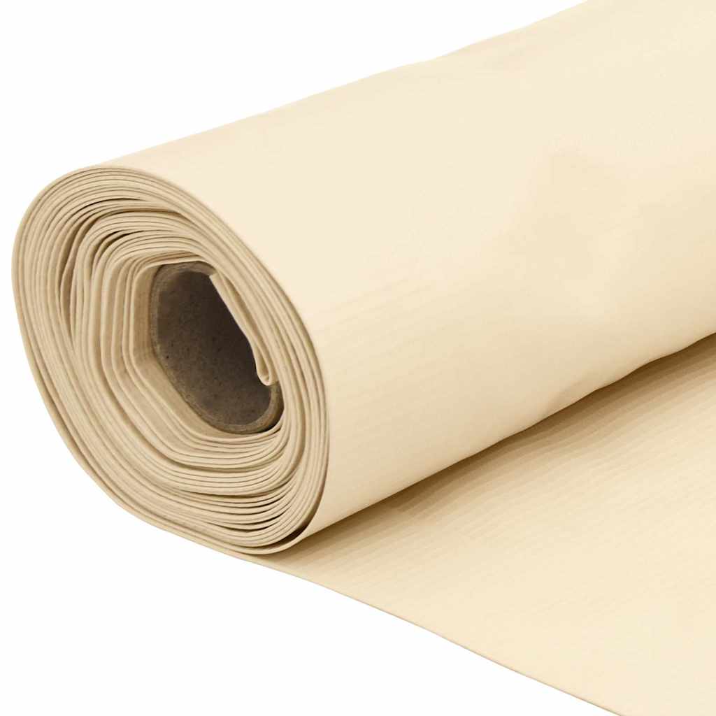 Balkonski zaslon za privatnost krem 1000 x 120 cm PVC