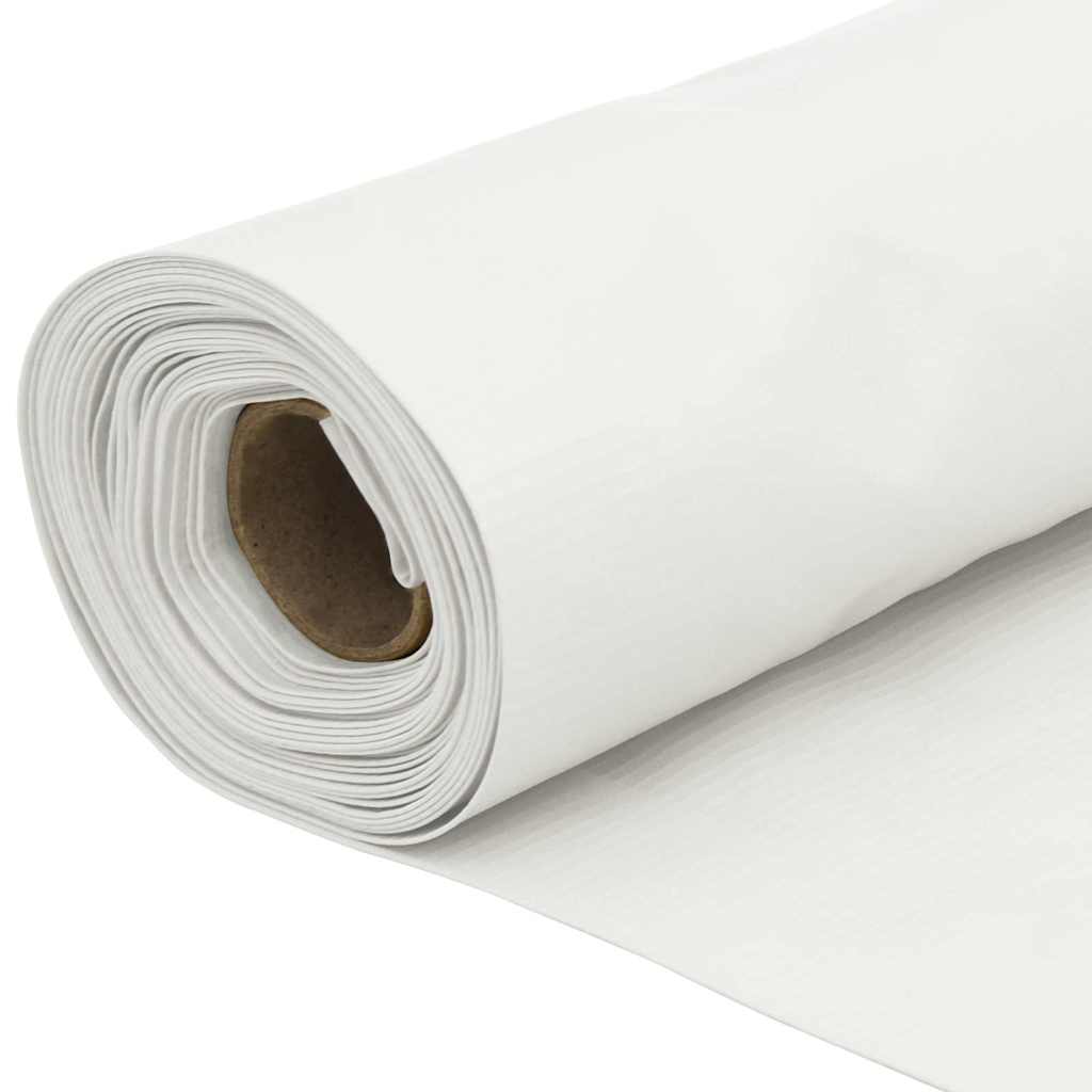 Balkonski zaslon za privatnost bijeli 600 x 120 cm PVC