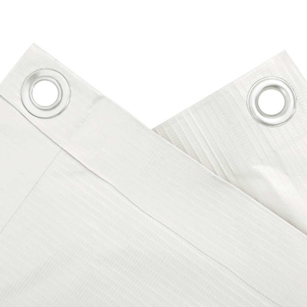 Balkonski zaslon za privatnost bijeli 800 x 120 cm PVC