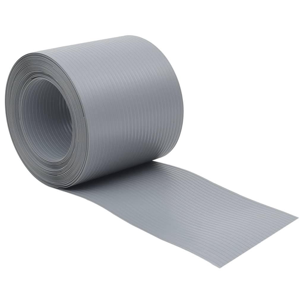 Vrtni zasloni za privatnost 10 kom sivi 252,5x19 cm PVC