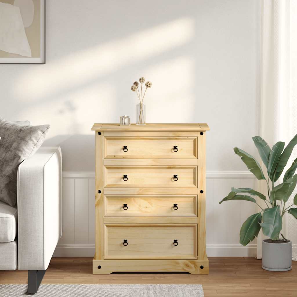 Ladičar Corona 92 x 48 x 114 cm od masivne borovine