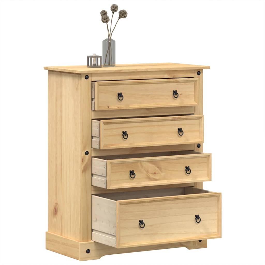 Ladičar Corona 92 x 48 x 114 cm od masivne borovine