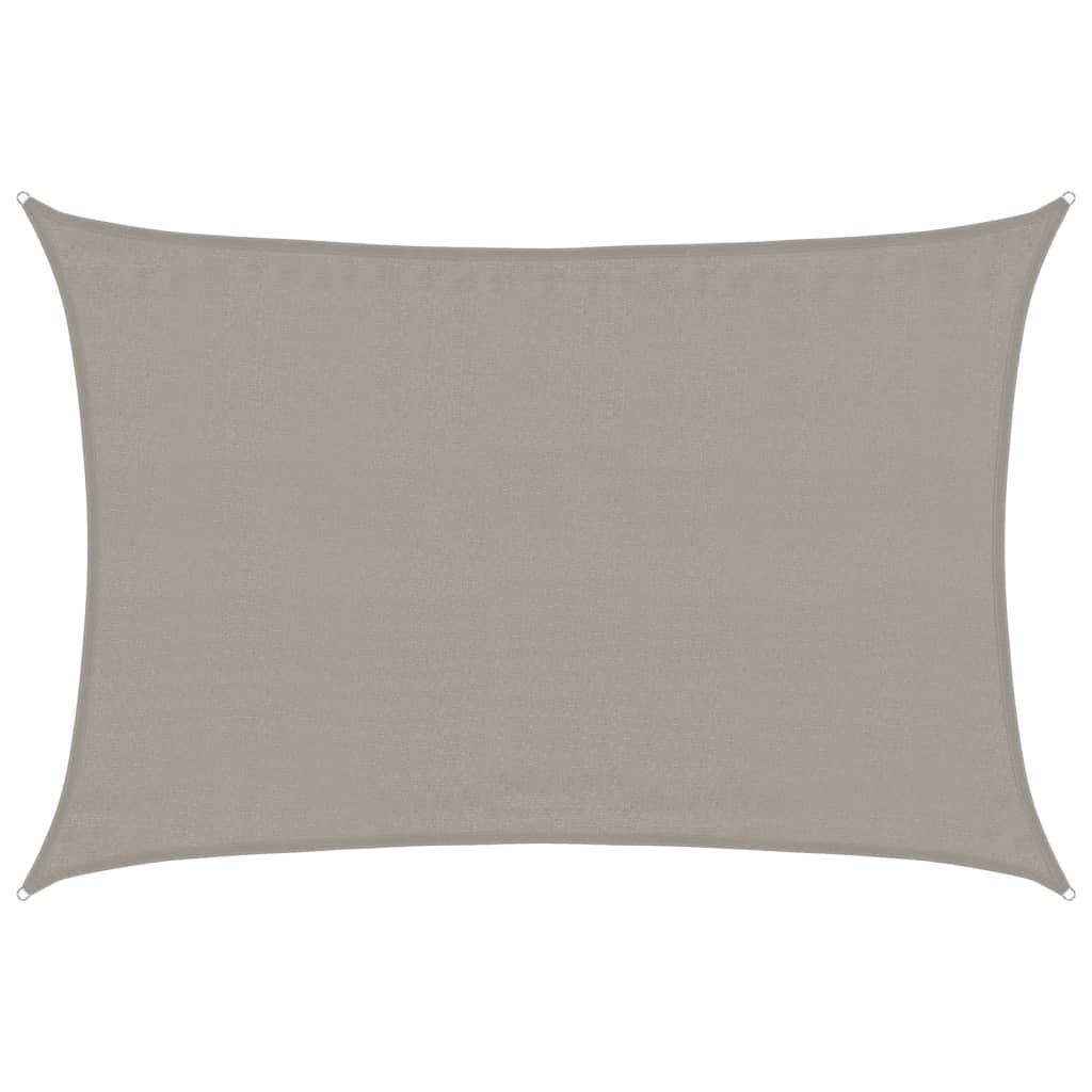 Jedro za zaštitu od sunca 160 g/m² pravokutno 3,5x4,5 m HDPE