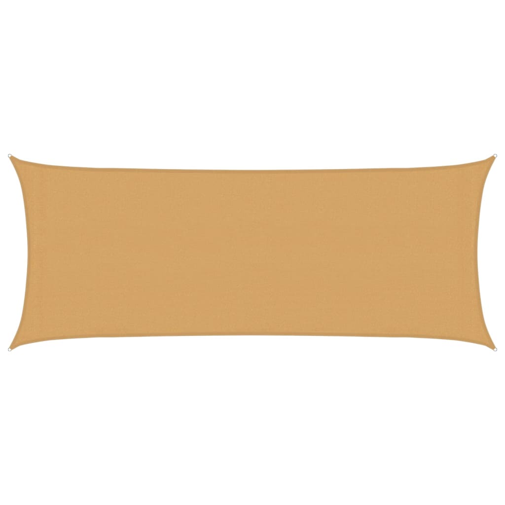 Jedro za zaštitu sunca 160 g/m² pravokutno pijeska 2x4,5m HDPE
