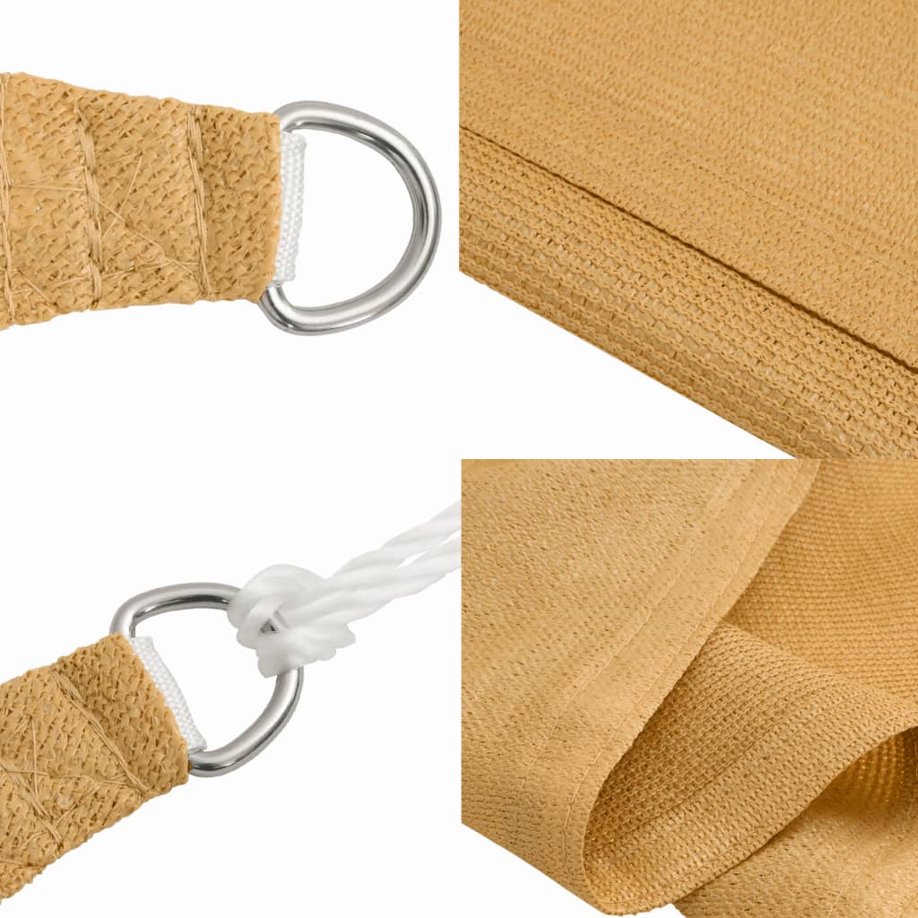 Jedro za zaštitu sunca 160 g/m² pravokutno pijeska 2x4,5m HDPE