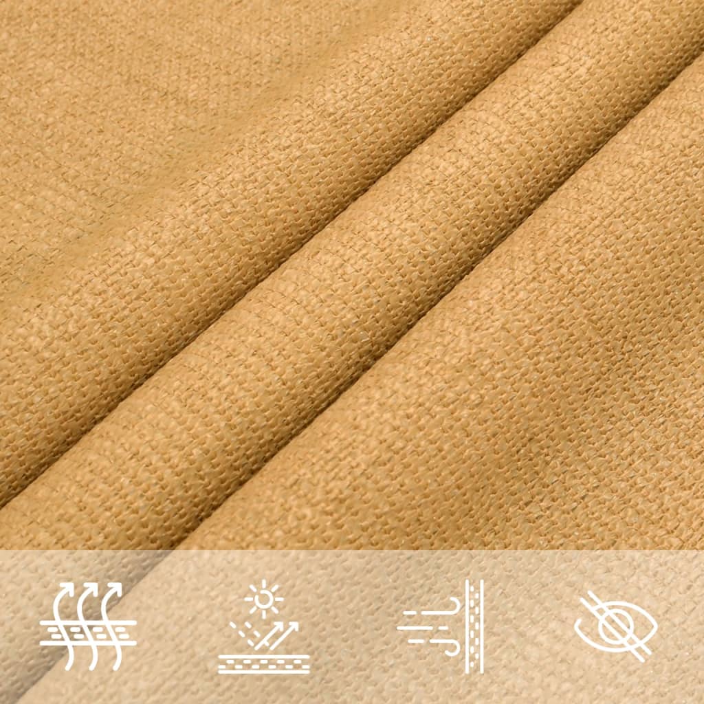 Jedro za zaštitu sunca 160 g/m² pravokutno pijeska 2x4,5m HDPE