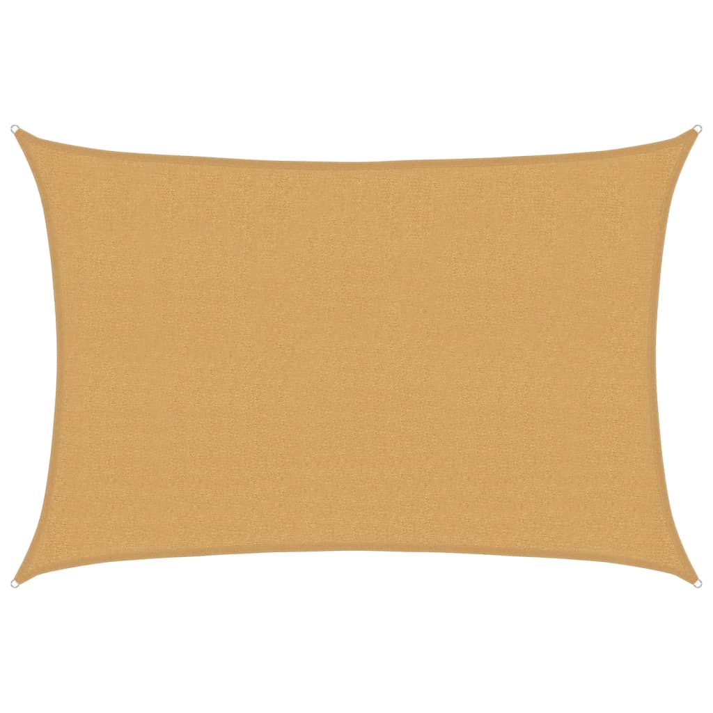 Jedro za zaštitu sunca 160 g/m² pravokutno pijeska 2,5x4m HDPE