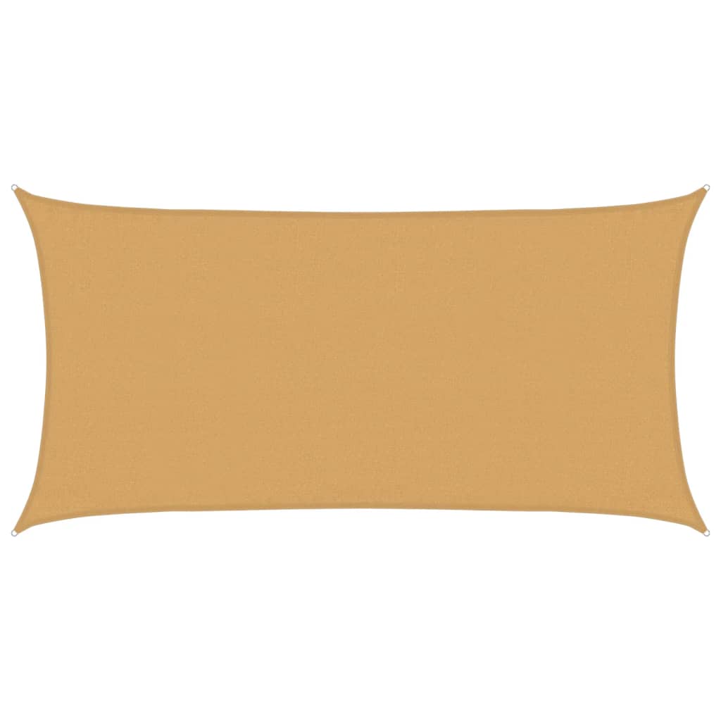 Jedro za zaštitu od sunca 160 g/m² pravokutno pijeska 3x6m HDPE