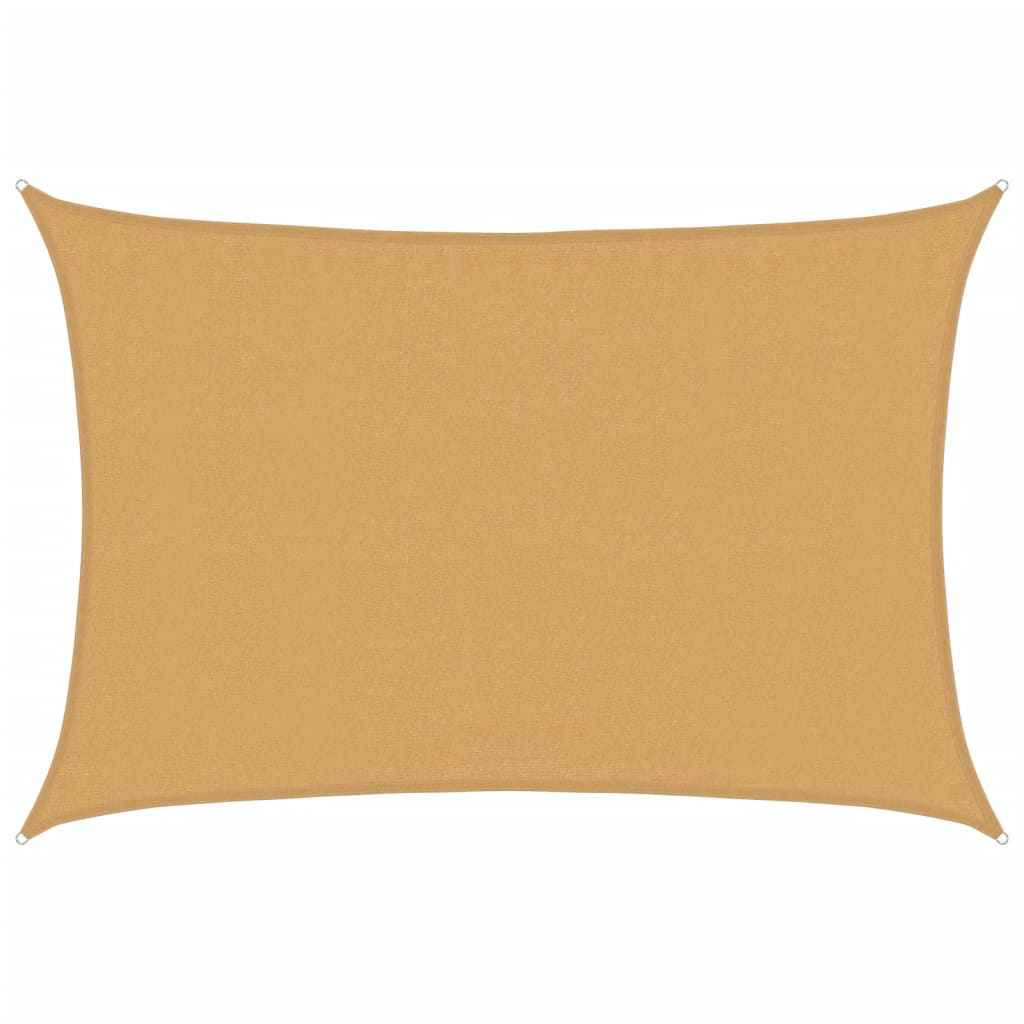 Jedro za zaštitu sunca 160 g/m² pravokutno pijeska 3,5x5m HDPE