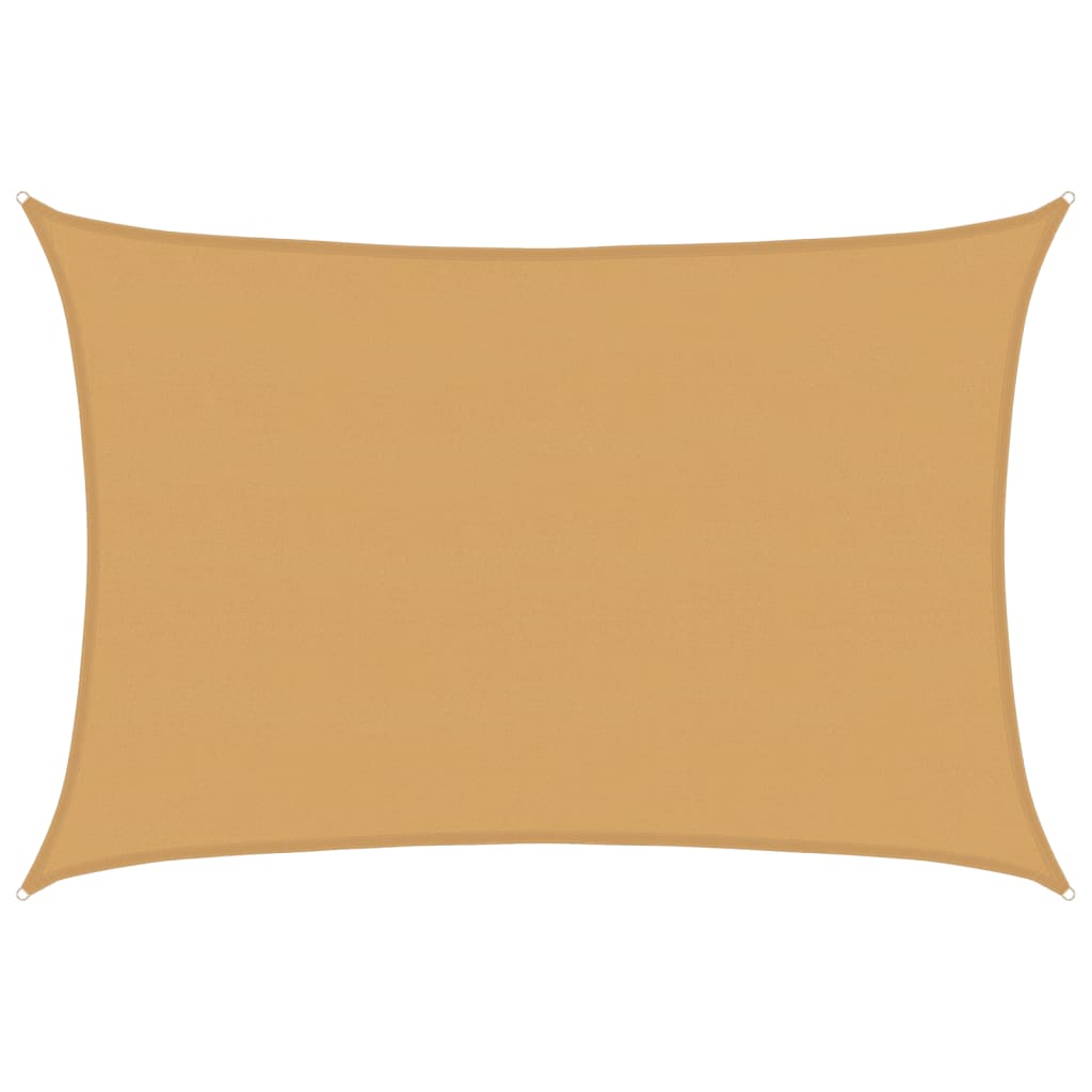Jedro za zaštitu od sunca 160 g/m² pravokutno pijeska 5x7m HDPE