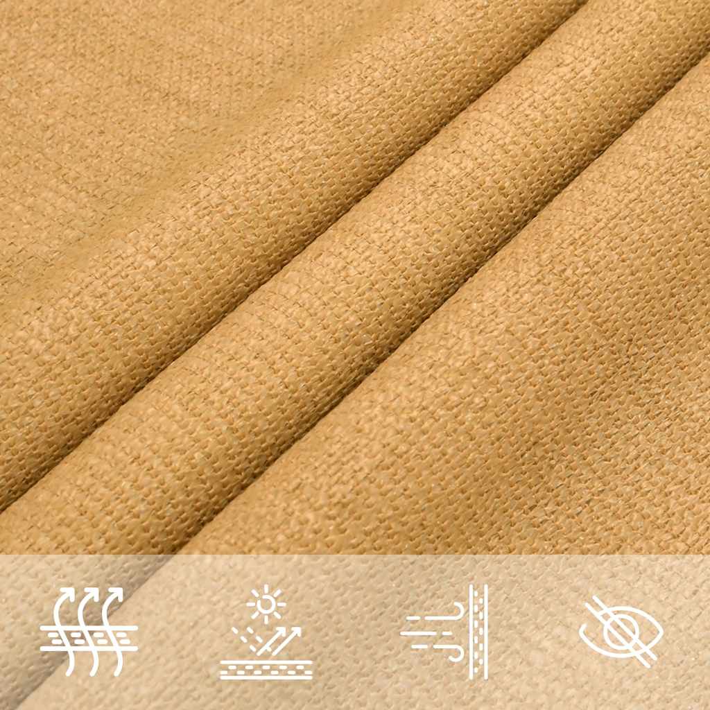 Jedro za zaštitu od sunca 160 g/m² Trokutasto pijesak 3x4x4 m HDPE
