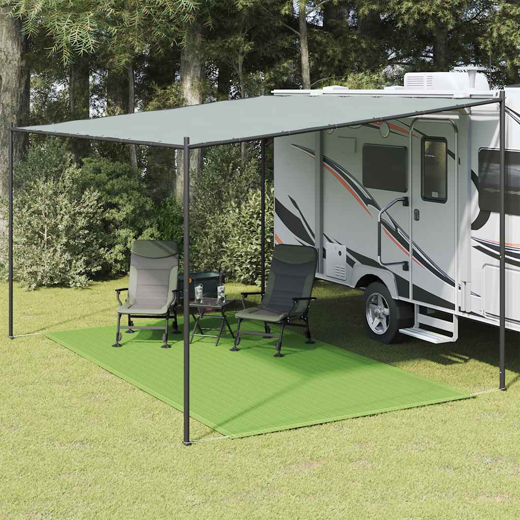 Tepih za šator svijetlozeleni 200x400 cm HDPE