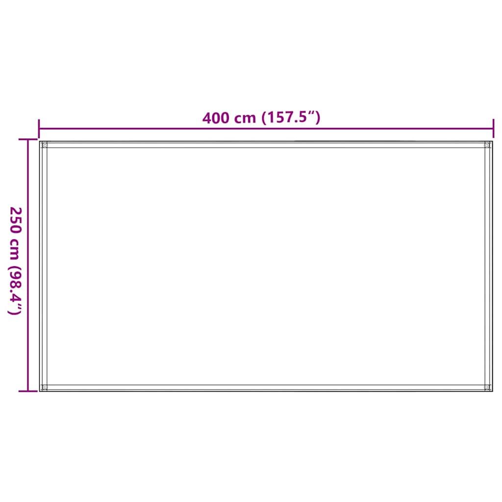 Tepih za šator svijetlozeleni 250 x 400 cm HDPE