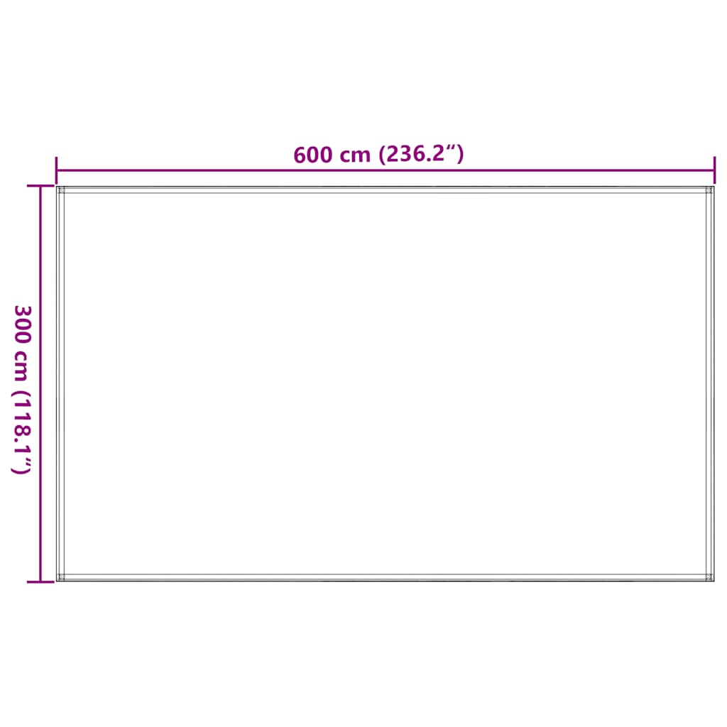 Tepih za šator svijetlozeleni 300 x 600 cm HDPE