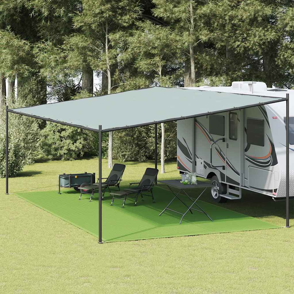 Tepih za šator svijetlozeleni 400 x 700 cm HDPE