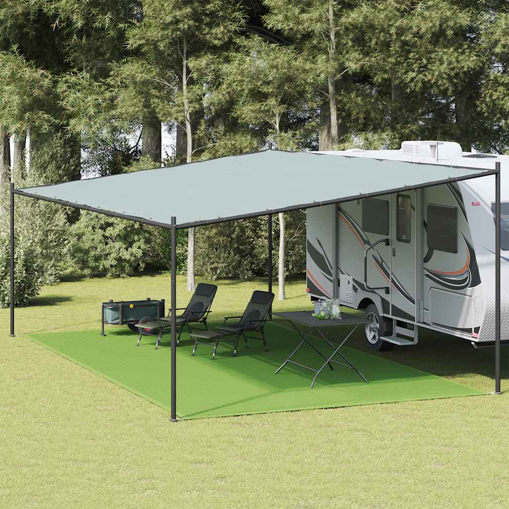 Tepih za šator svijetlozeleni 400 x 800 cm HDPE