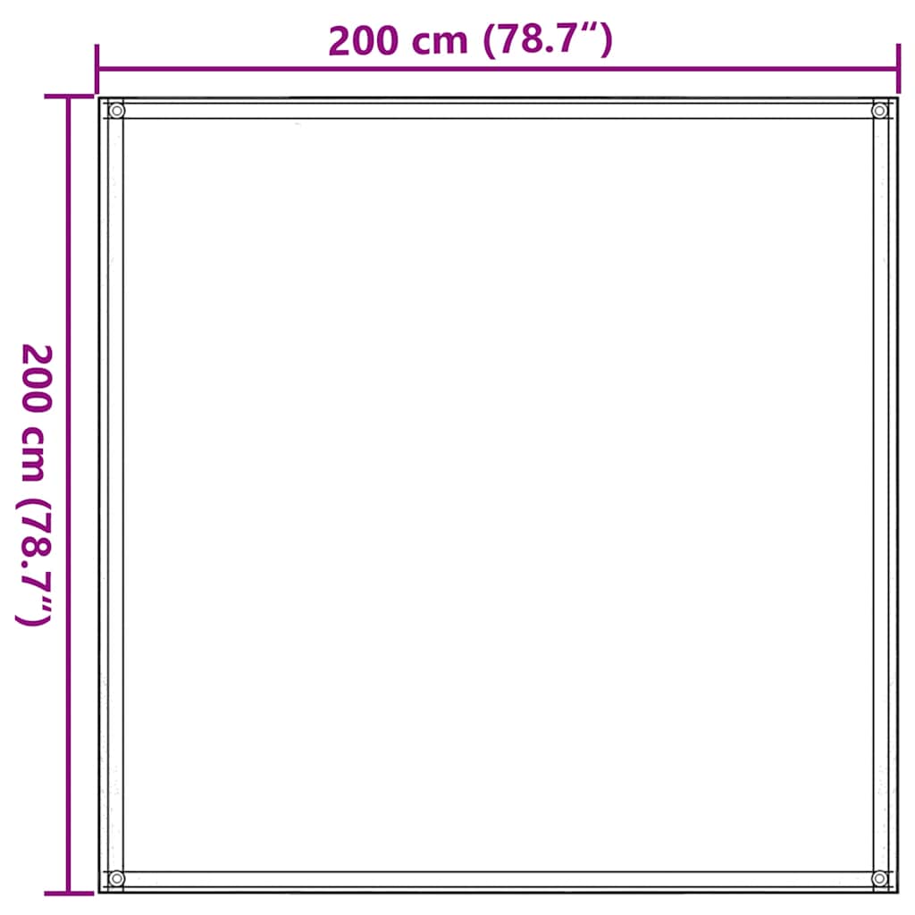 Tepih za šator boja pijeska 200 x 500 cm HDPE