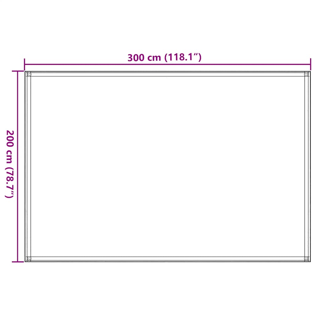 Tepih za šator boja pijeska 200 x 300 cm HDPE