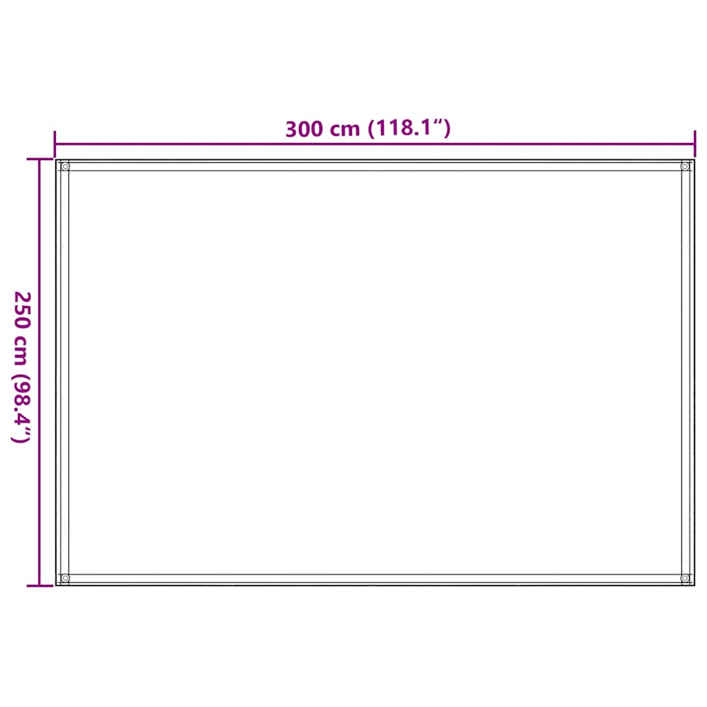 Tepih za šator boja pijeska 250 x 300 cm HDPE