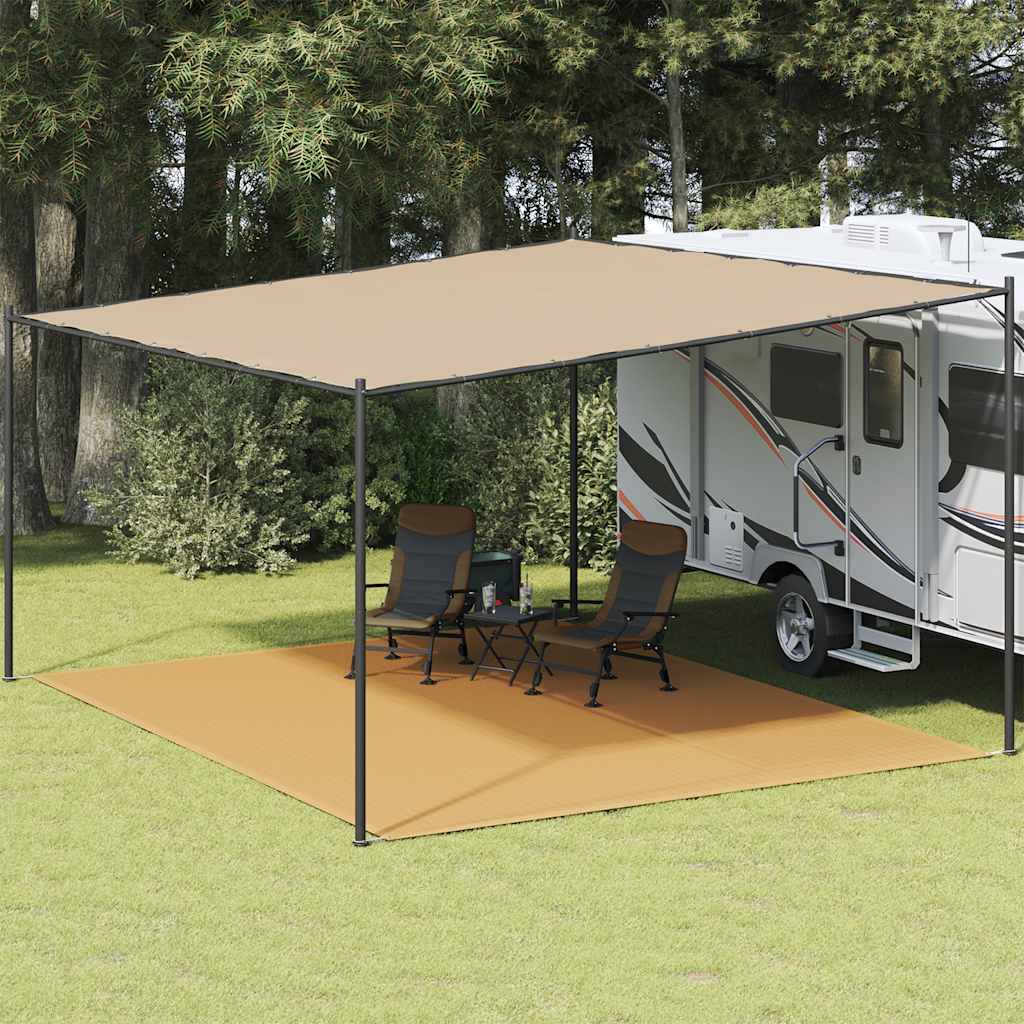 Tepih za šator boja pijeska 400 x 5800 cm HDPE