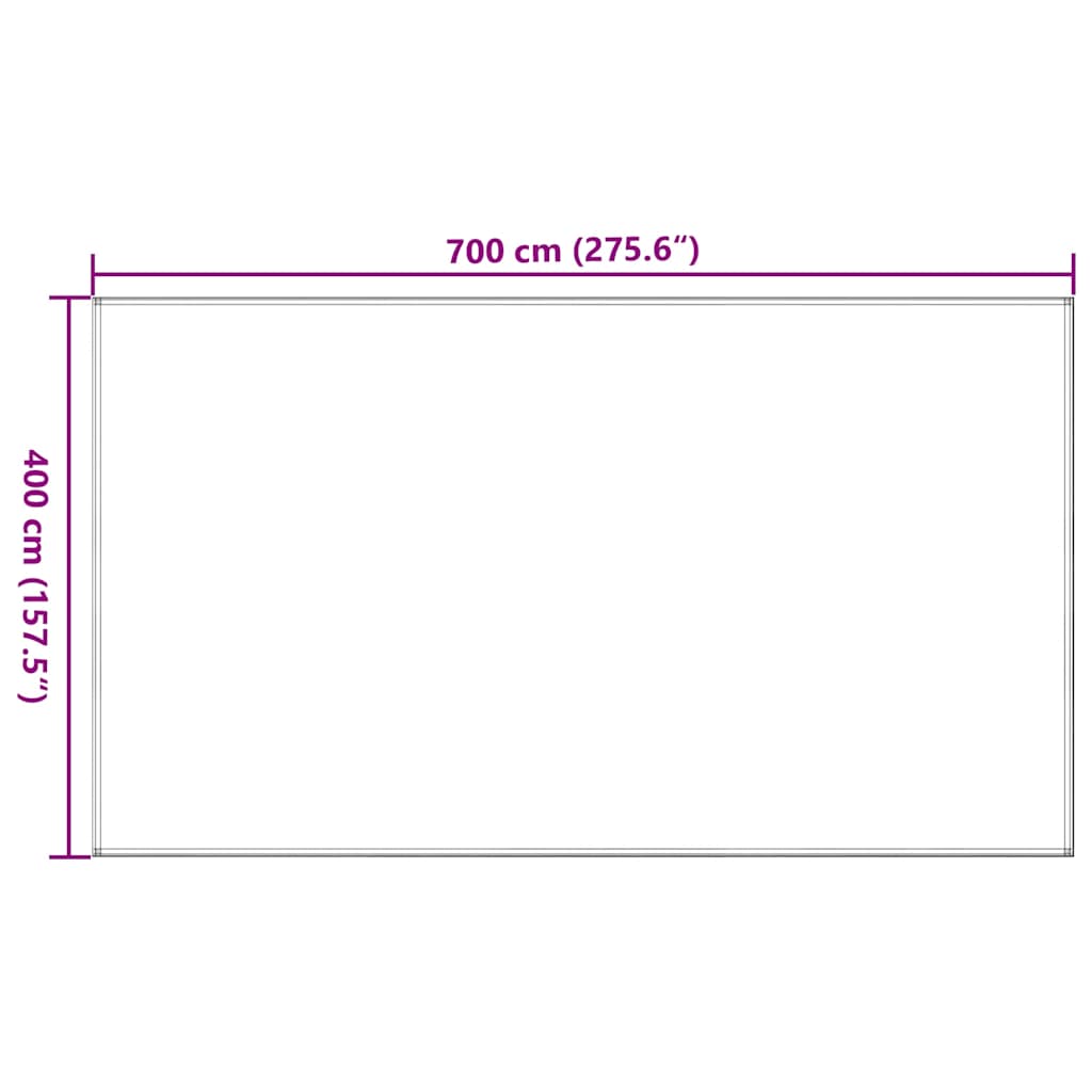 Tepih za šator boja pijeska 400 x 700 cm HDPE