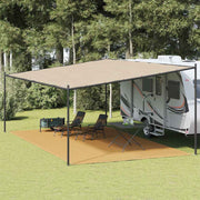 Tepih za šator boja pijeska 400 x 700 cm HDPE