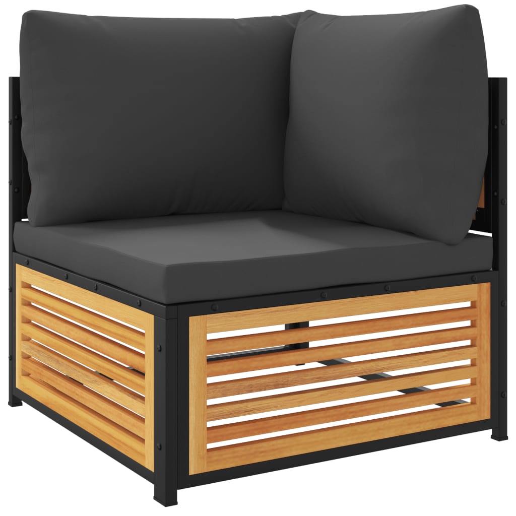 2-dijelni set vrtnih sofa s jastucima masivno bagremovo drvo