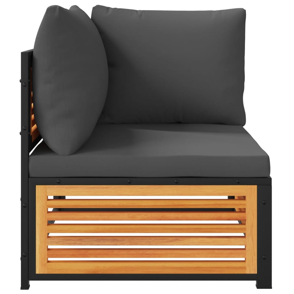 2-dijelni set vrtnih sofa s jastucima masivno bagremovo drvo