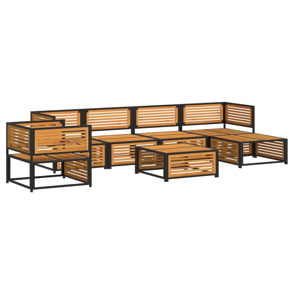 7-dijelni set vrtnih sofa s jastucima masivno bagremovo drvo