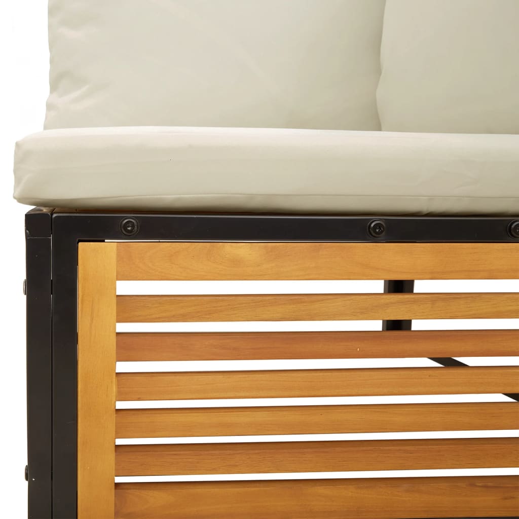 9-dijelna set vrtnih sofa s jastucima masivno bagremovo drvo