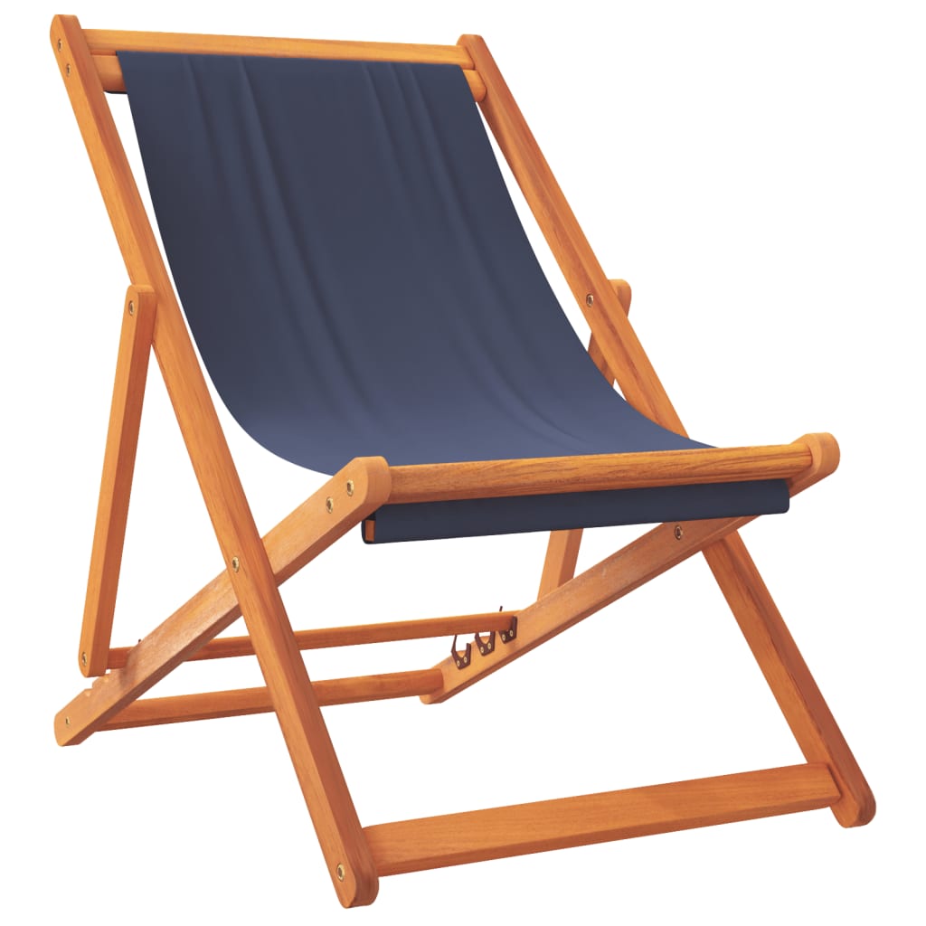 Sklopive stolice za plažu od tkanine 2 kom plave