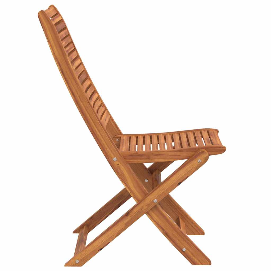 Sklopive vrtne stolice 8 kom 51x66x95 cm masivno drvo bagrema