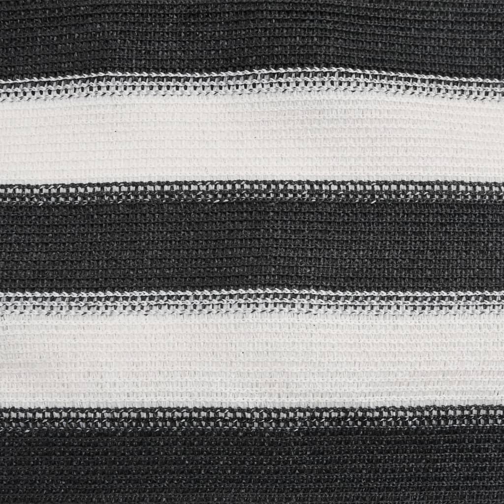 Mreža za privatnost antracit-bijela 2 x 10 m HDPE 75 g/m²