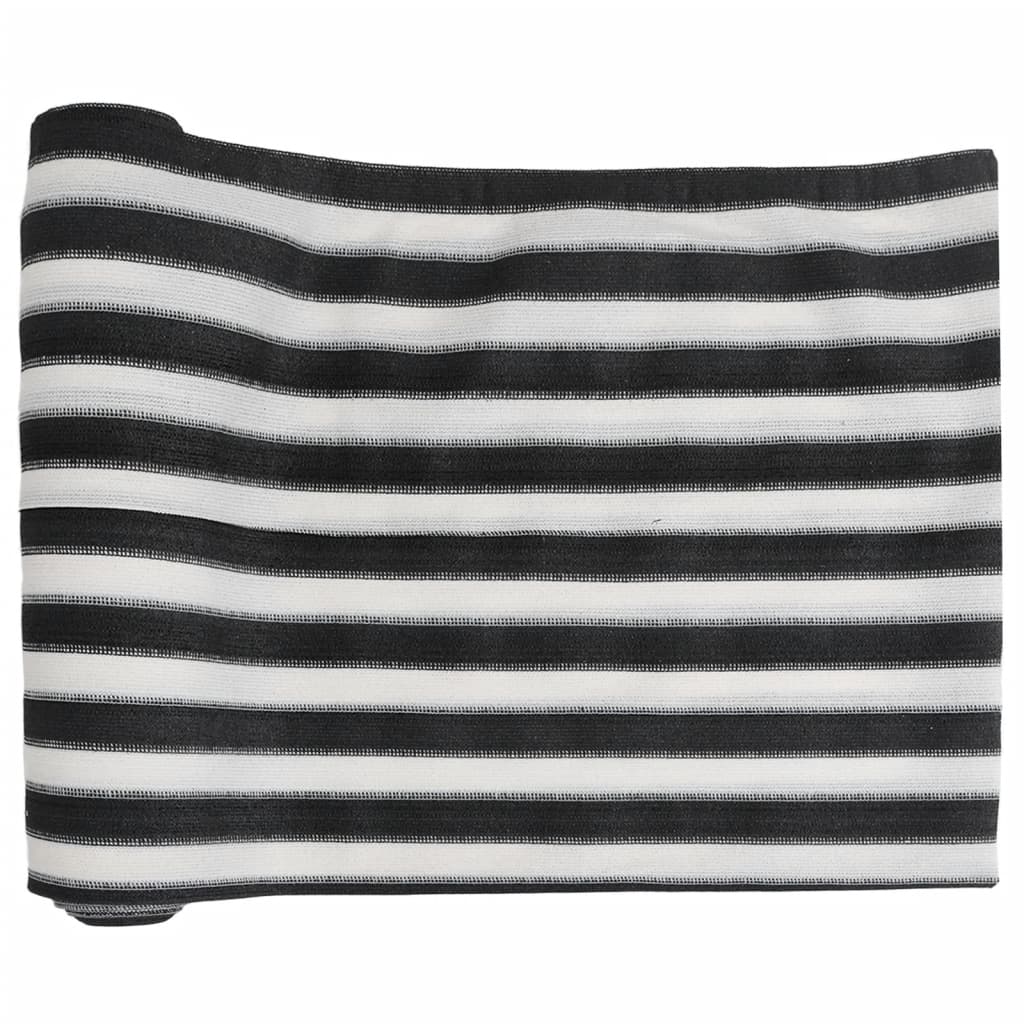 Mreža za privatnost antracit-bijela 1,5 x 50 m HDPE 150 g/m²