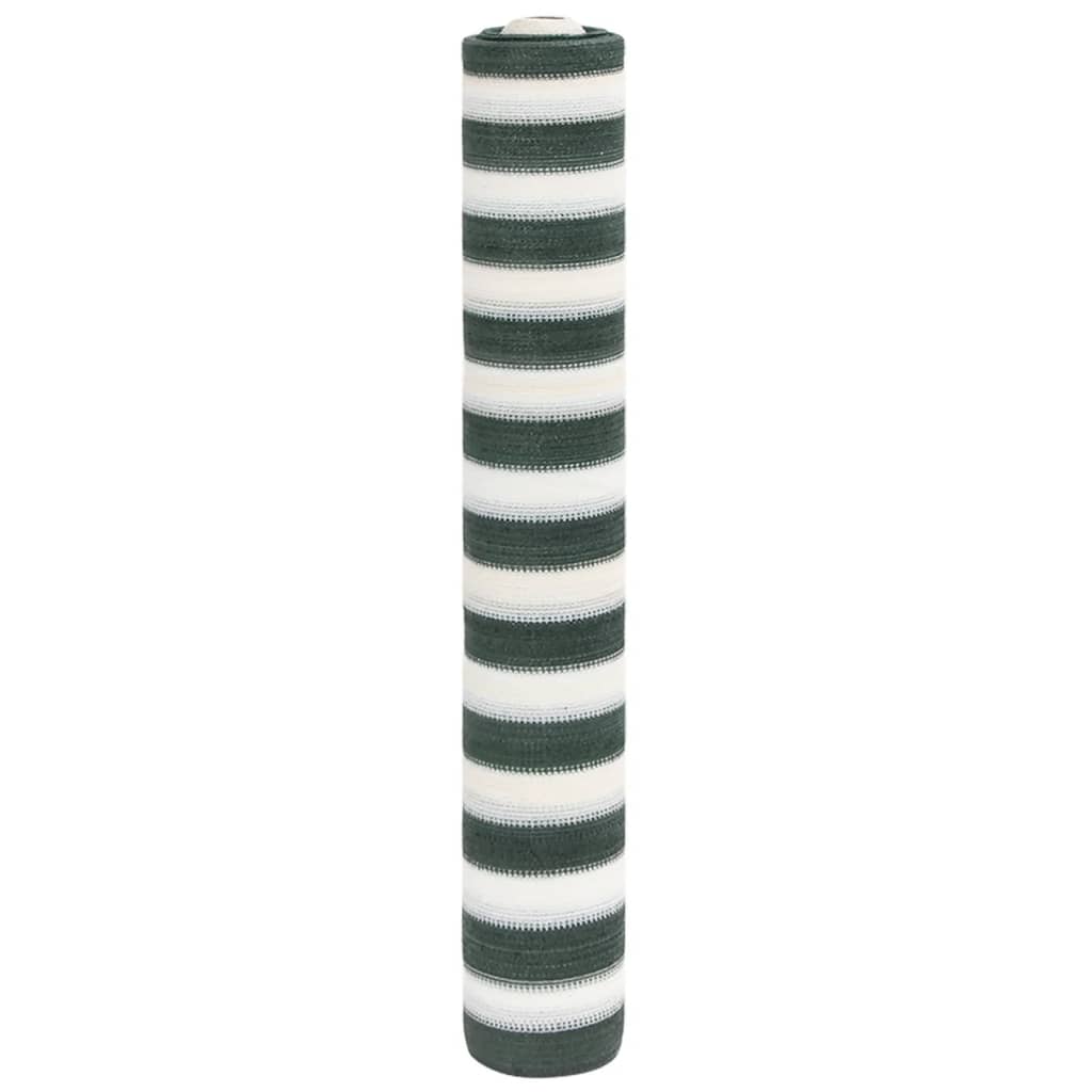 Mreža za privatnost zelena-bijela HDPE 150 g/m² 1,5 x 25 m