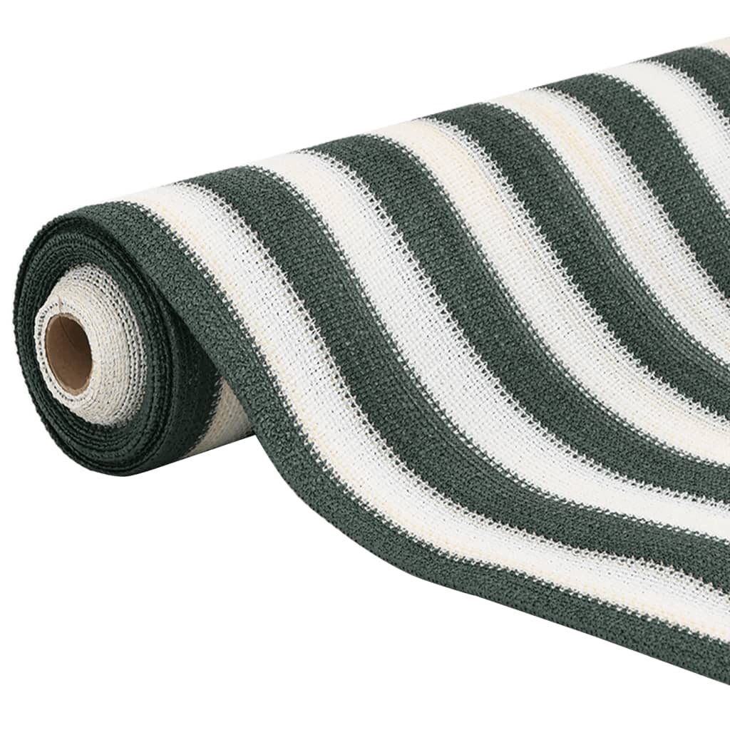 Mreža za privatnost zelena-bijela 1,5 x 25 m HDPE 150 g/m²