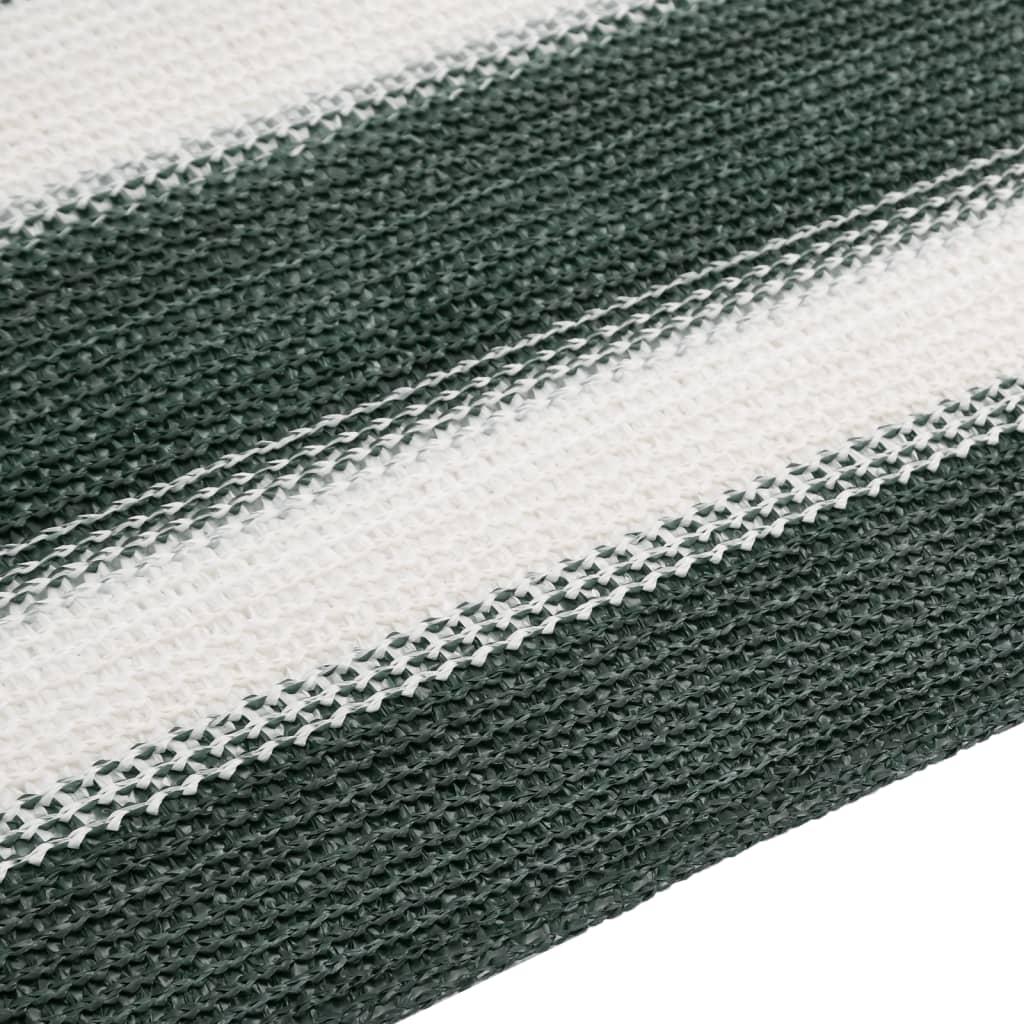 Mreža za privatnost zelena-bijela 1,5 x 10 m HDPE 195 g/m²