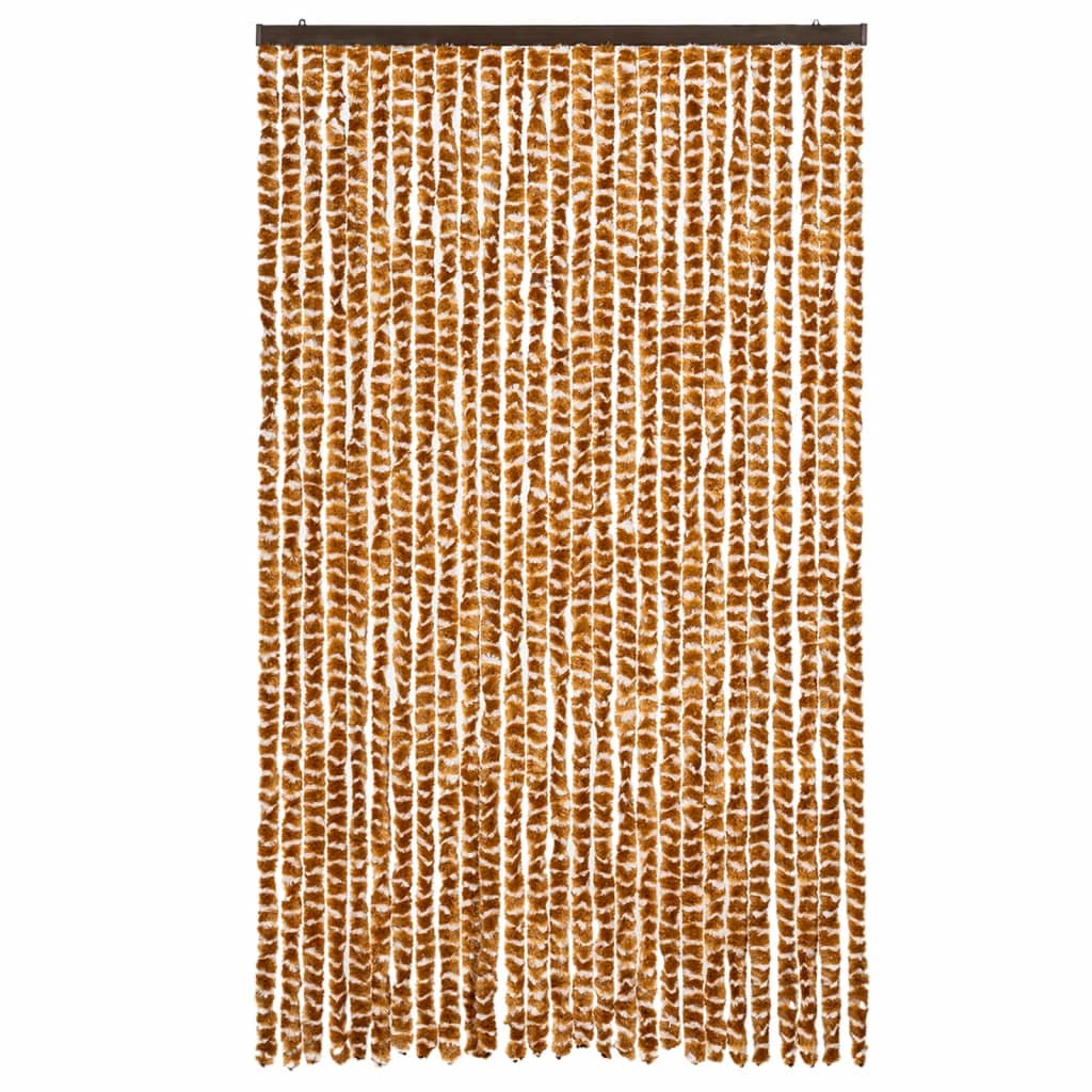 Zastor protiv muha oker-bijeli 118 x 220 cm od šenila
