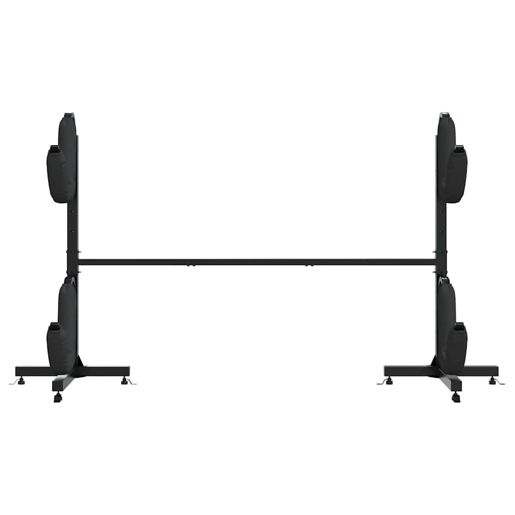Stalak za odlaganje 2 kajaka 250 x 57 x 127,5 cm čelični