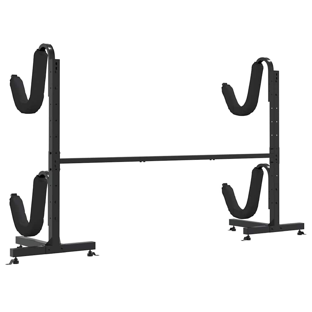 Stalak za odlaganje 2 kajaka 250 x 57 x 127,5 cm čelični