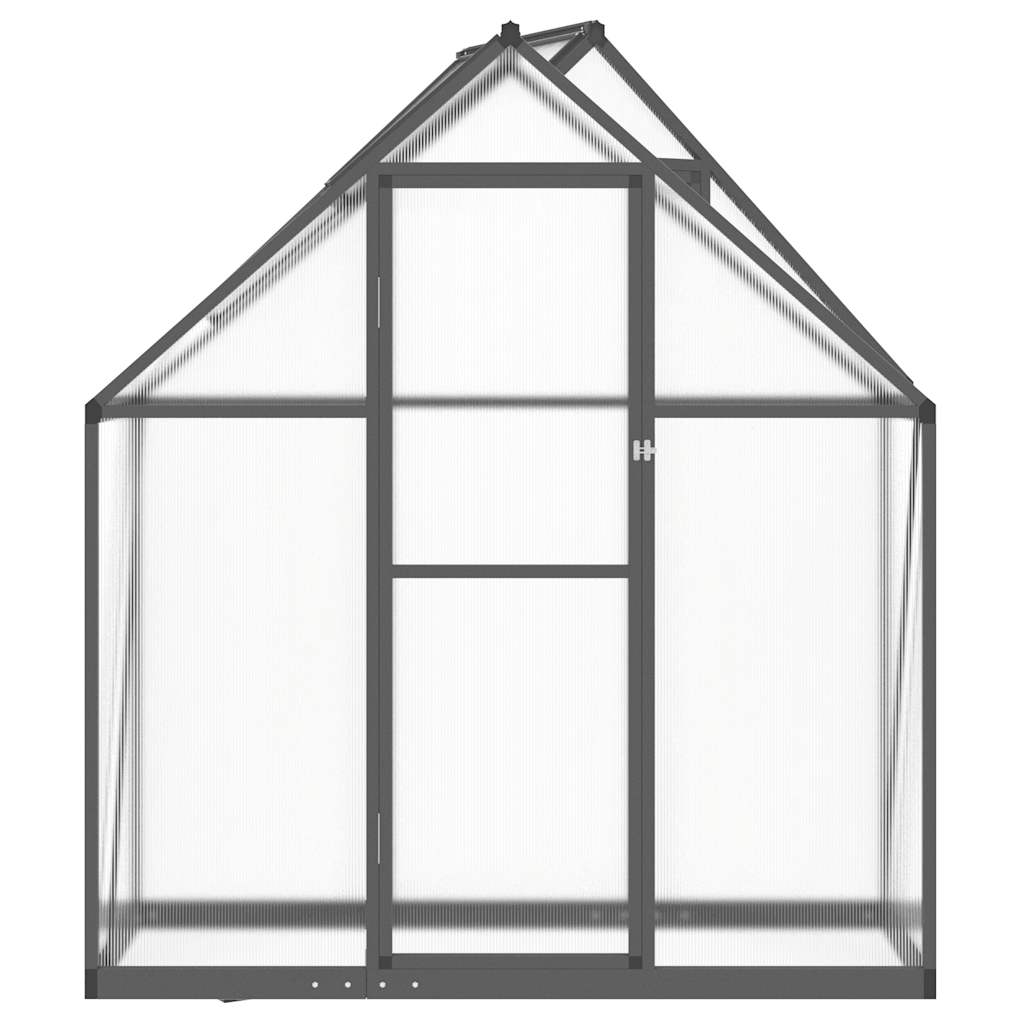 Staklenik s okvirom antracit 169 x 58 x 195 cm aluminijski