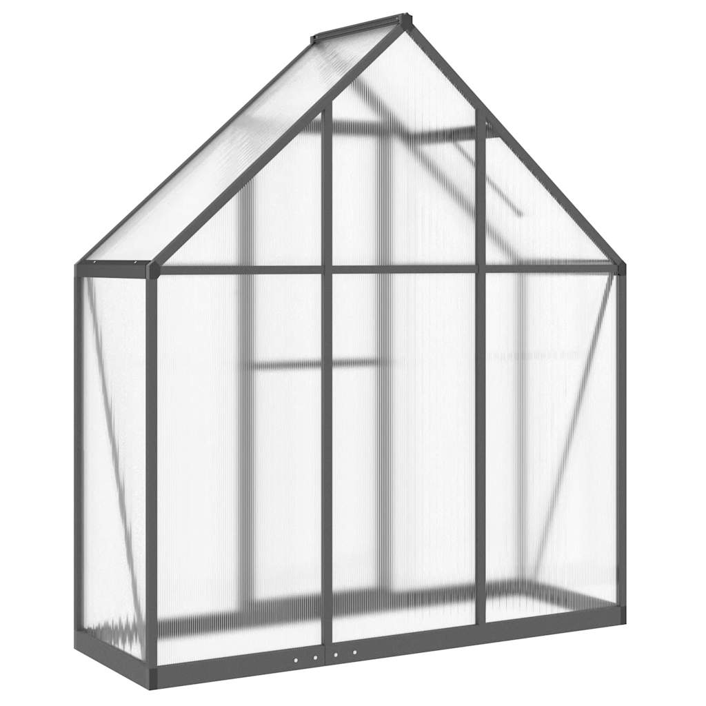 Staklenik s okvirom antracit 169 x 58 x 195 cm aluminijski