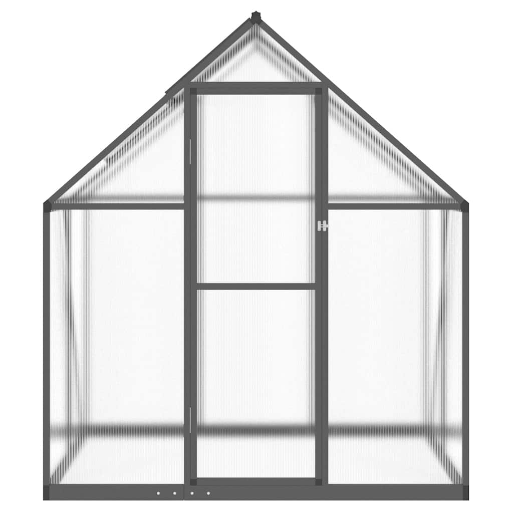 Staklenik s okvirom antracit 169 x 114 x 195 cm aluminijski