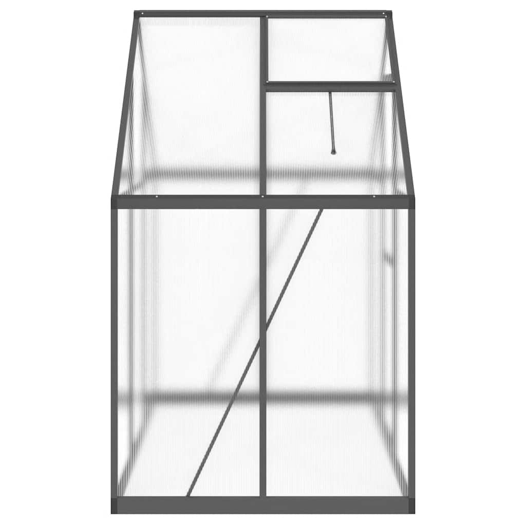 Staklenik s okvirom antracit 169 x 114 x 195 cm aluminijski