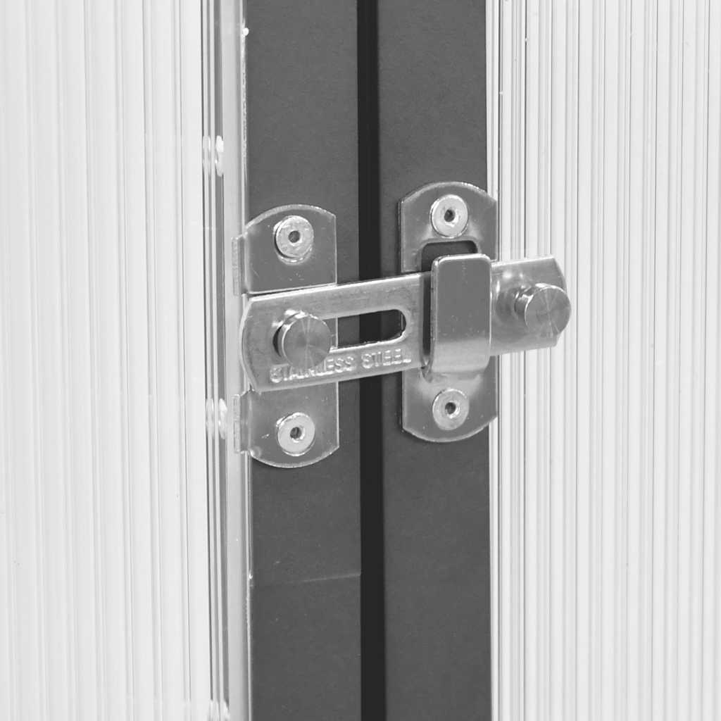 Staklenik s okvirom antracit 169 x 114 x 195 cm aluminijski