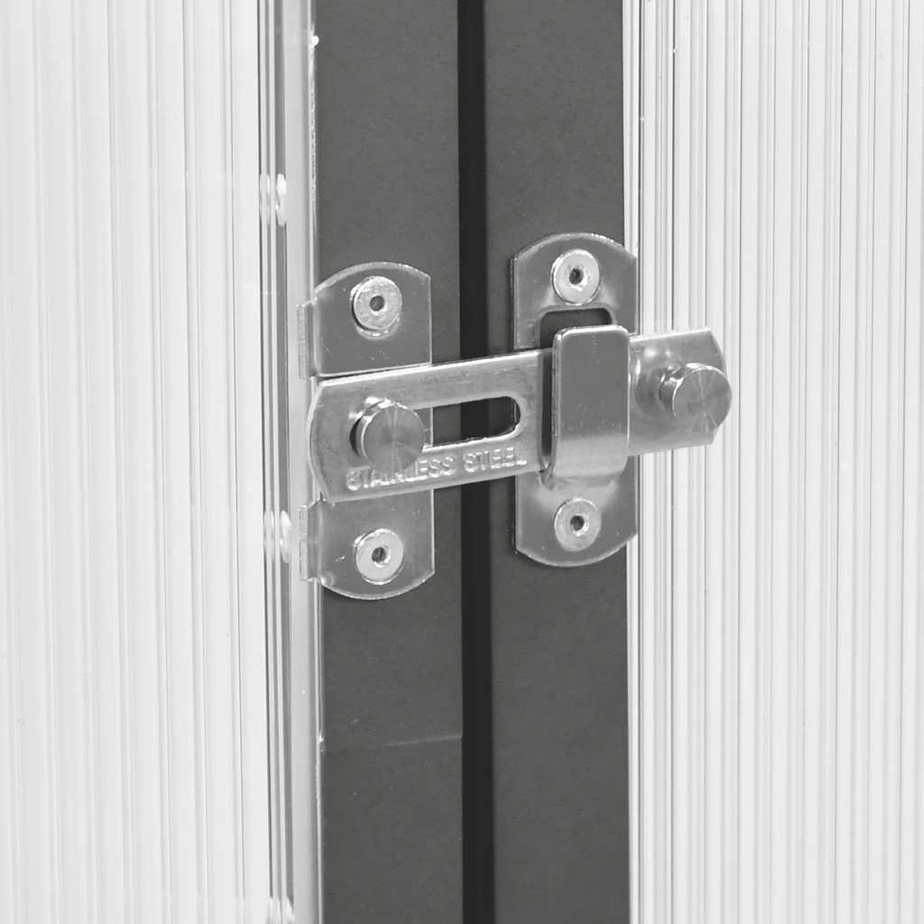 Staklenik s okvirom antracit 169 x 114 x 202 cm aluminijski